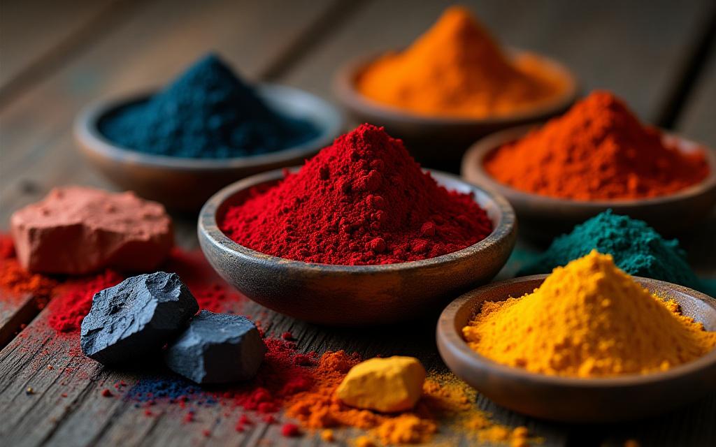 Naturlige pigmenter fra mineraler